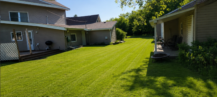 After — clean, maintained yard